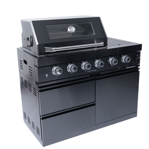 Black Gas Grill Four Burners Grill-B Stainless Steel Outdoor Kitchen Islands