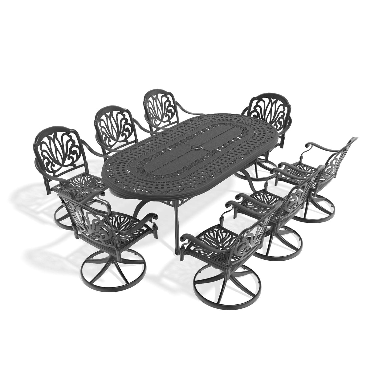 9-Piece All-Weather Cast Aluminum Dining Set