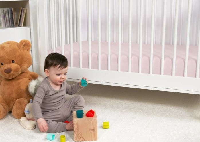 BedGear Dri-Tec Crib Sheet, Light Pink