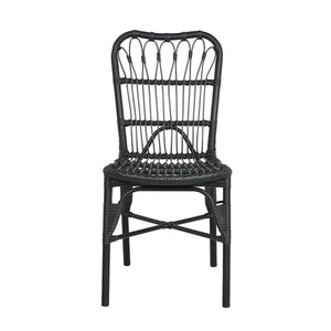 7 PCS Outdoor Dining Set for 6 with Acacia Wood Top & Rattan Chairs