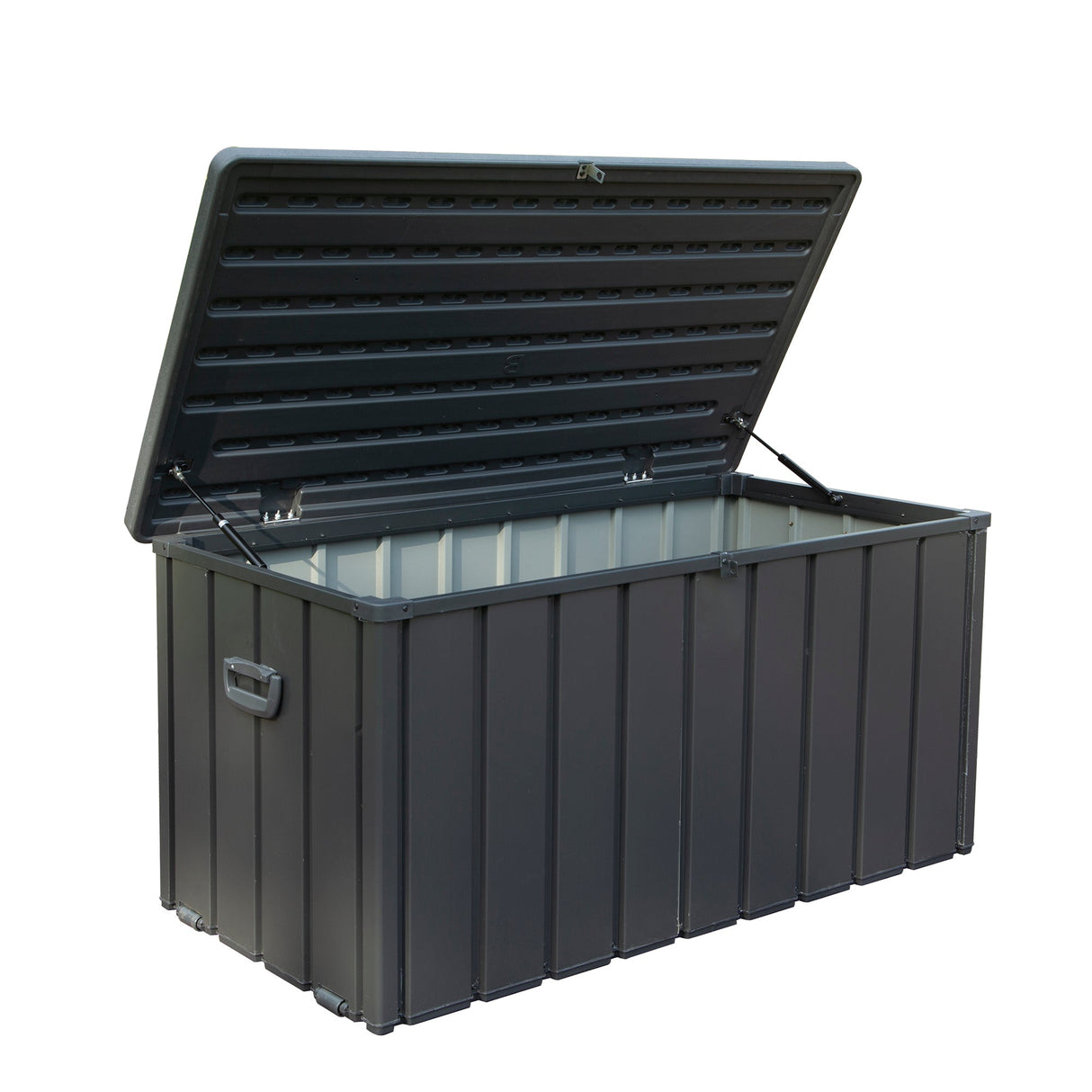 100 Gallon Outdoor Storage Deck Box - Waterproof, Dark Gray