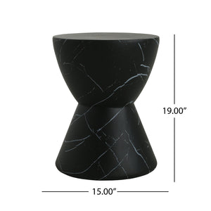 Outdoor, Lightweight Concrete Side Table