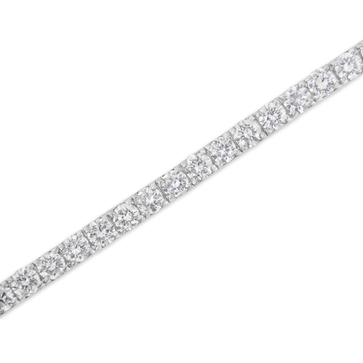 IGI Certified 5.0 Cttw Cut Diamond 14K White Gold Classic 7â€ Tennis Bracelet (H-I Color, I1-I2 Clarity)