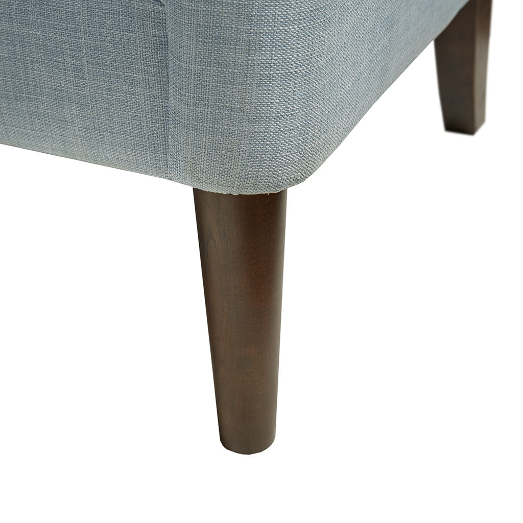 Upholstered Accent Chair with Button Tufted Back and Removable Seat Cushion