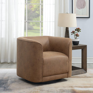 Brown Swivel Accent Chair