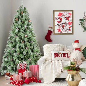 7FT Christmas Tree with 82 Pine Cones