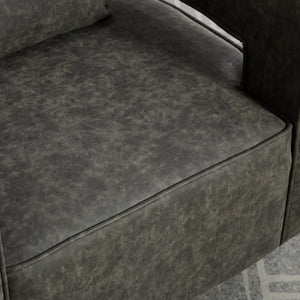 29.1"W Swivel Accent Open Back Barrel Chair