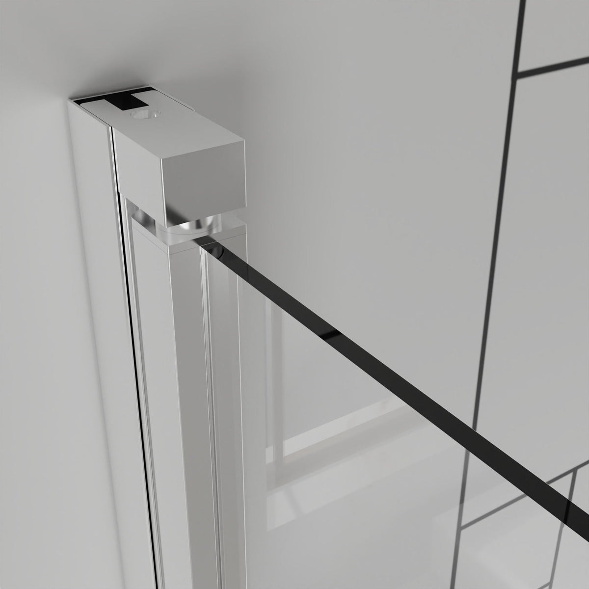 Frameless Bi Fold Shower Doors 30" W X 72" H - Chrome