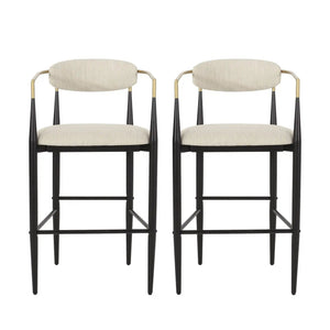 Counter Height Upholstered Barstools (Set of 2)