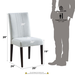 Carena - Side Chair (Set of 2) - White & Brown