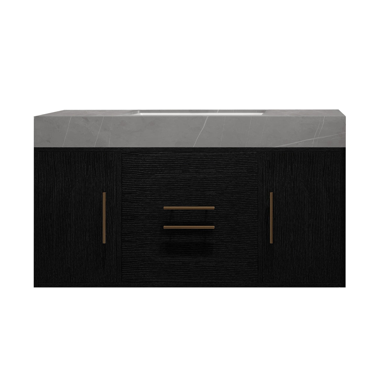 39.4 Inches Single Contemporary Floating Bathroom Vanity
