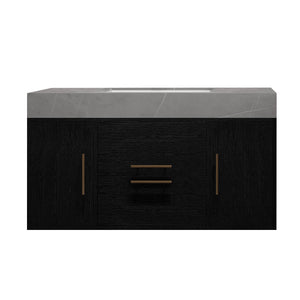 39.4 Inches Single Contemporary Floating Bathroom Vanity