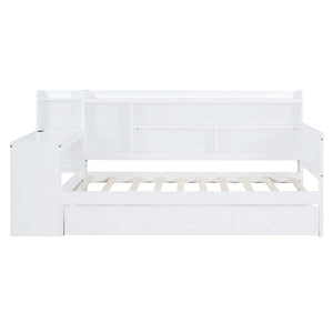 Daybed With 3 Drawers USB Ports And Desk