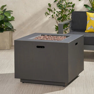 Outdoor Patio Gas Burning Fire Pit Table 50,000 BTU - Square