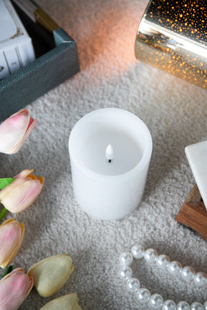 LED Candles With Remote Timer (Set of 3) - White