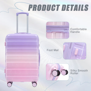 3-Piece PC Spinner Wheel Luggage Set