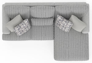 Titan - Sectional With Comfort Coil Seating And Accent Pillows Included