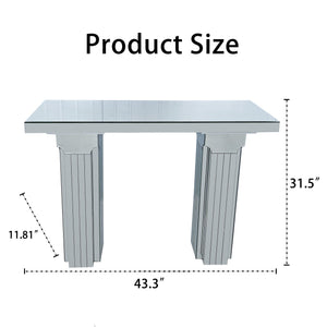 Mirrored Console Table Wide Bling