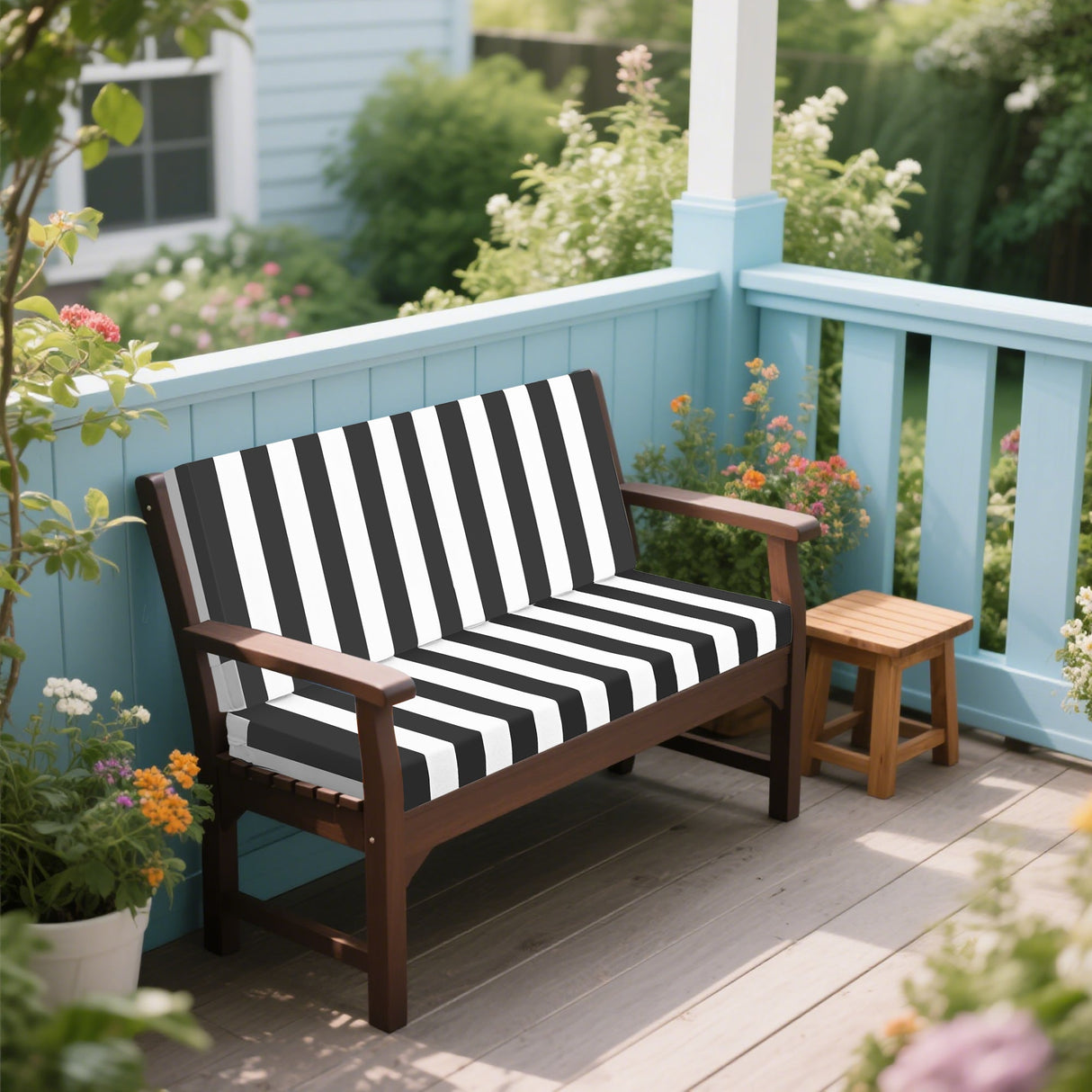 Outdoor Deep Seat Cushions for Patio Furniture, Set of 2