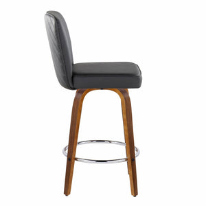 26" Contemporary Fixed-Height Counter Stool with Swivel