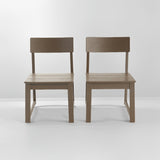 7-Piece HDPE Outdoor Dining Set for 6 – Antique Dark Oak