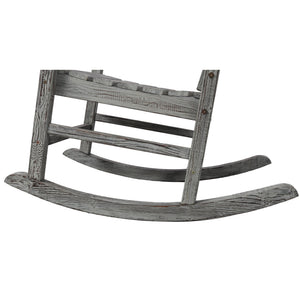 Oversized Porch Rocker Chair With Wide Seat And Tall Backrest