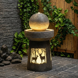 Outdoor Garden Lantern with Warm LED Light