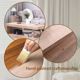 Rustic Solid Wood Coffee Table with Open Shelf – 47.2"