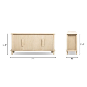 Milo - 4 Door Sideboard - Natural