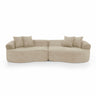 4 Seater Curved Cloud Sectional Sofa