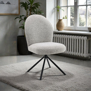 Side Chair With Swivel (Set of 2) - Gray
