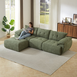 115'' Large Modern 3-Seater Sofa