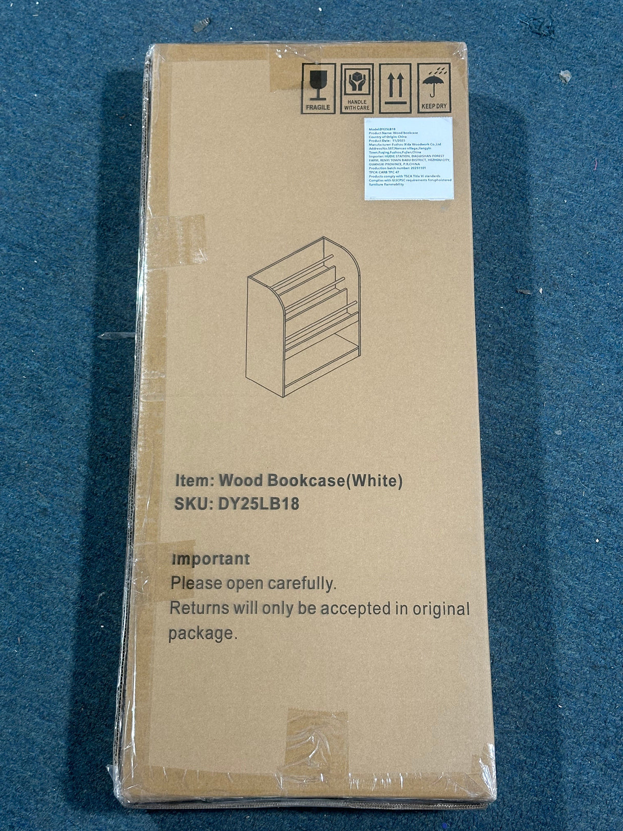 Kids Bookshelf with Open Storage