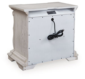 Bruchandi - Three Drawer Night Stand - Antique White