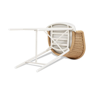 Santorini 28" Wicker Back Outdoor Bar Stool Set of 2