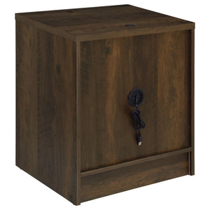 Westpark 2-drawer Nightstand LED Lights and USB Dark Pine