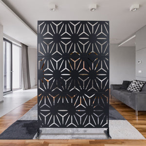 Outdoor & Indoor Metal Privacy Screen, Freestanding Decorative Panels