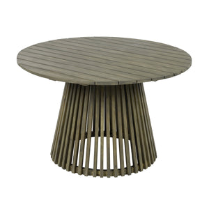Patio Set Outdoor Acacia Wood Furniture Sets - Modern Club Chair Conversation Sets with Patio Dining Table