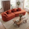 116" Modern Curved Sectional Sofa with High-Density Fully Compressed Sponge