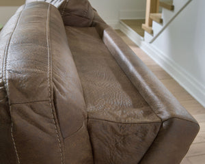 Beckley Place - Power Recliner With Adjustable Headrest - Earth