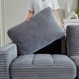 The Beverly Corduroy U-Shaped Sectional Sofa