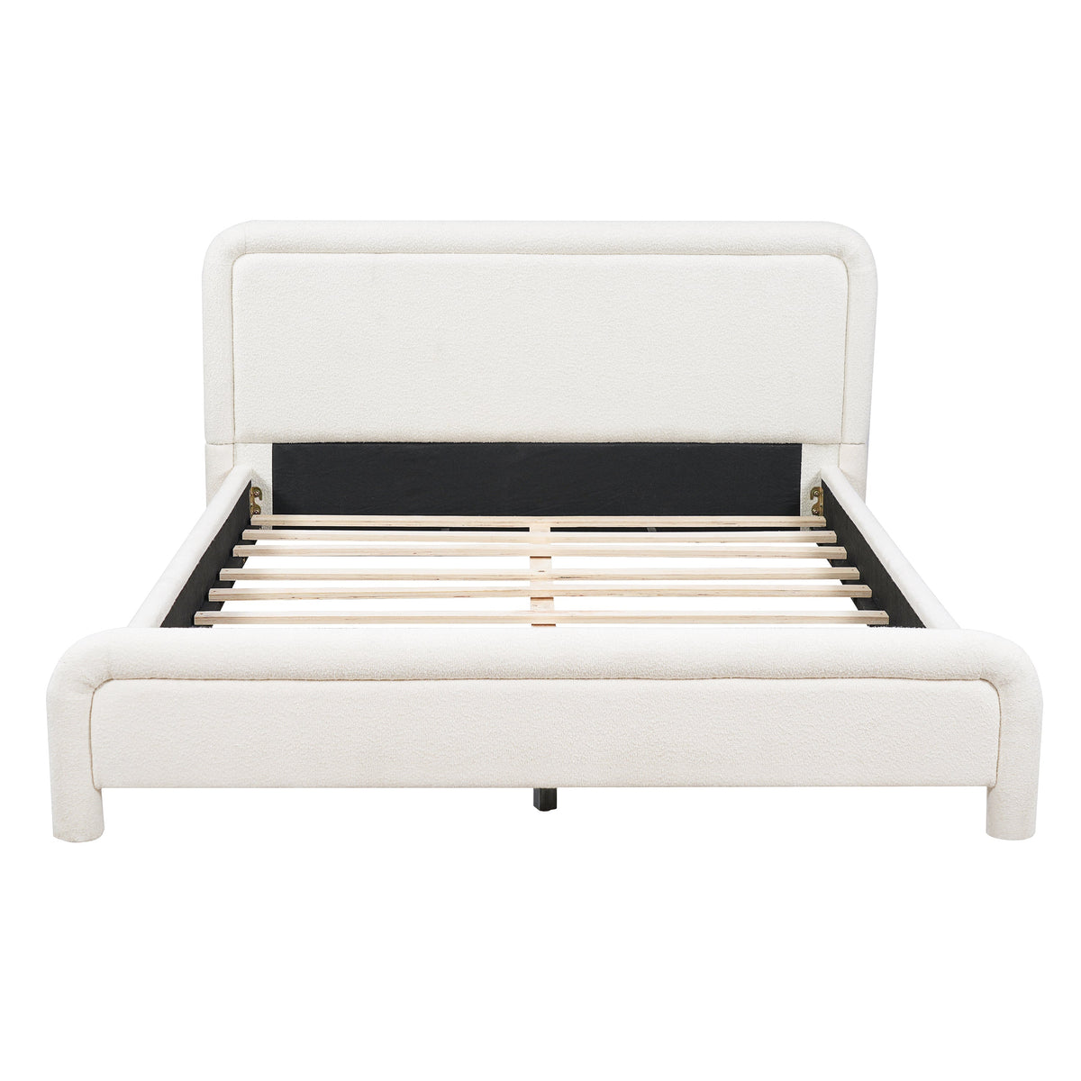 Queen Size Upholstered Platform Bed Frame