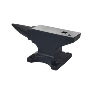 100 Lbs Single Horn Anvil, 4 Holes - Black