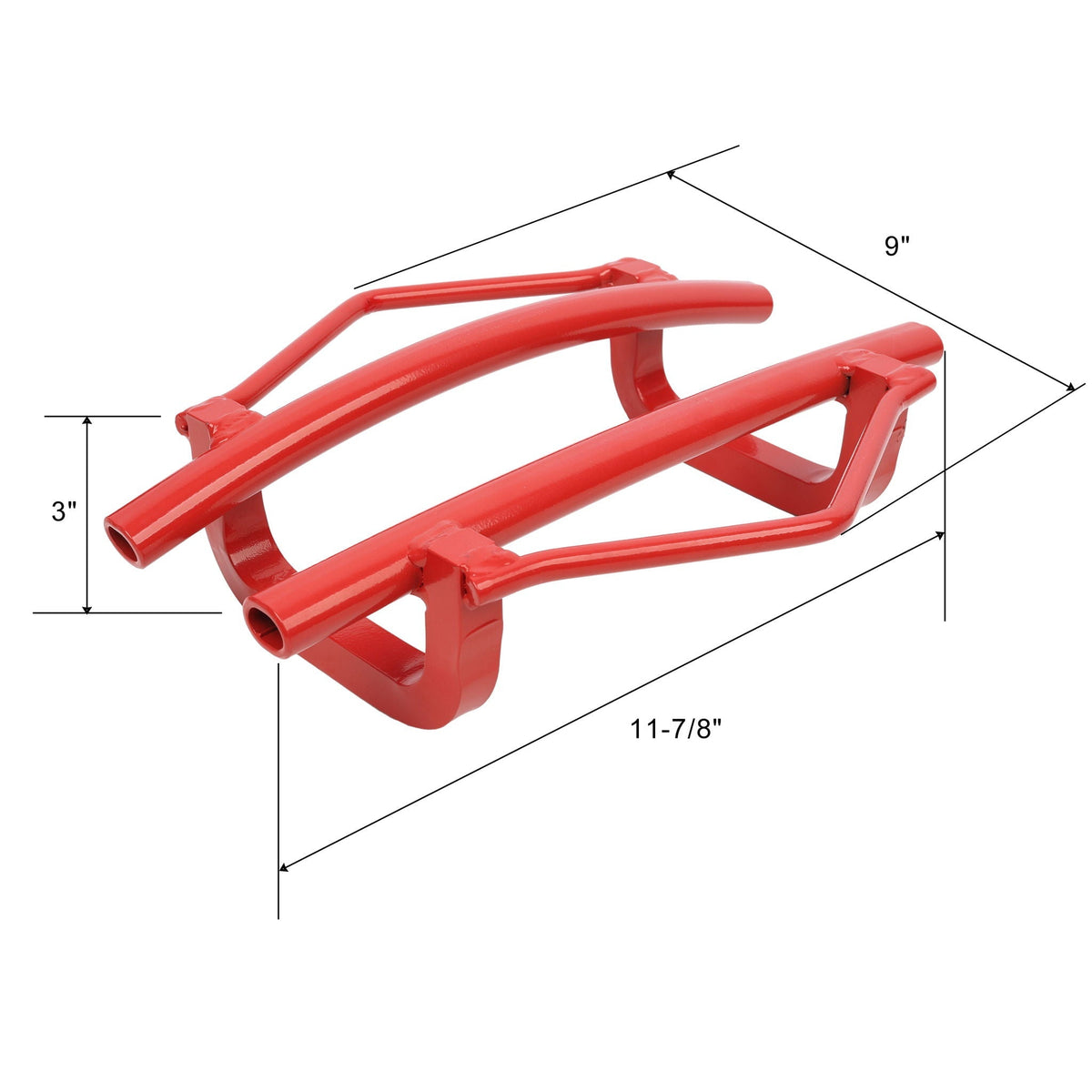 12" Steel Quarter Puller Dent Removal Tool with Ergonomic Handle - Red