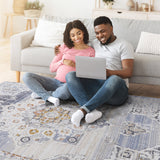 NAAR PAYAS Collection Medallion Non-Shedding  and Stain Resistant Area Rug