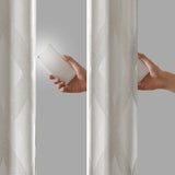 Ogee knitted jacquard total blackout curtain panel (only 1 pc panel)