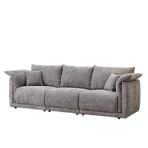 98.5' 3-Seater Sofa in Contemporary Grey