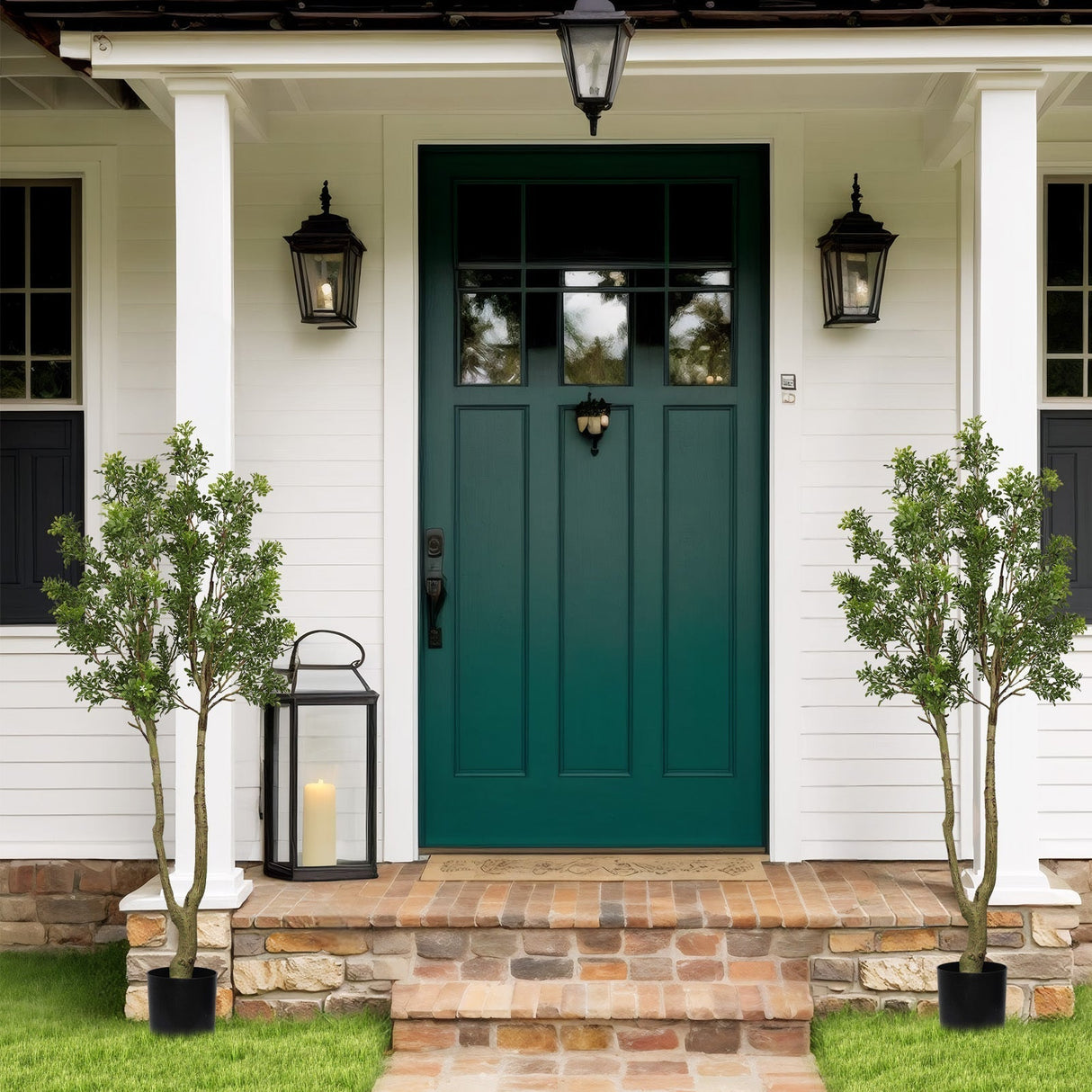 5.2FT Artificial Tree Tall Lush Evergreen Faux Plant