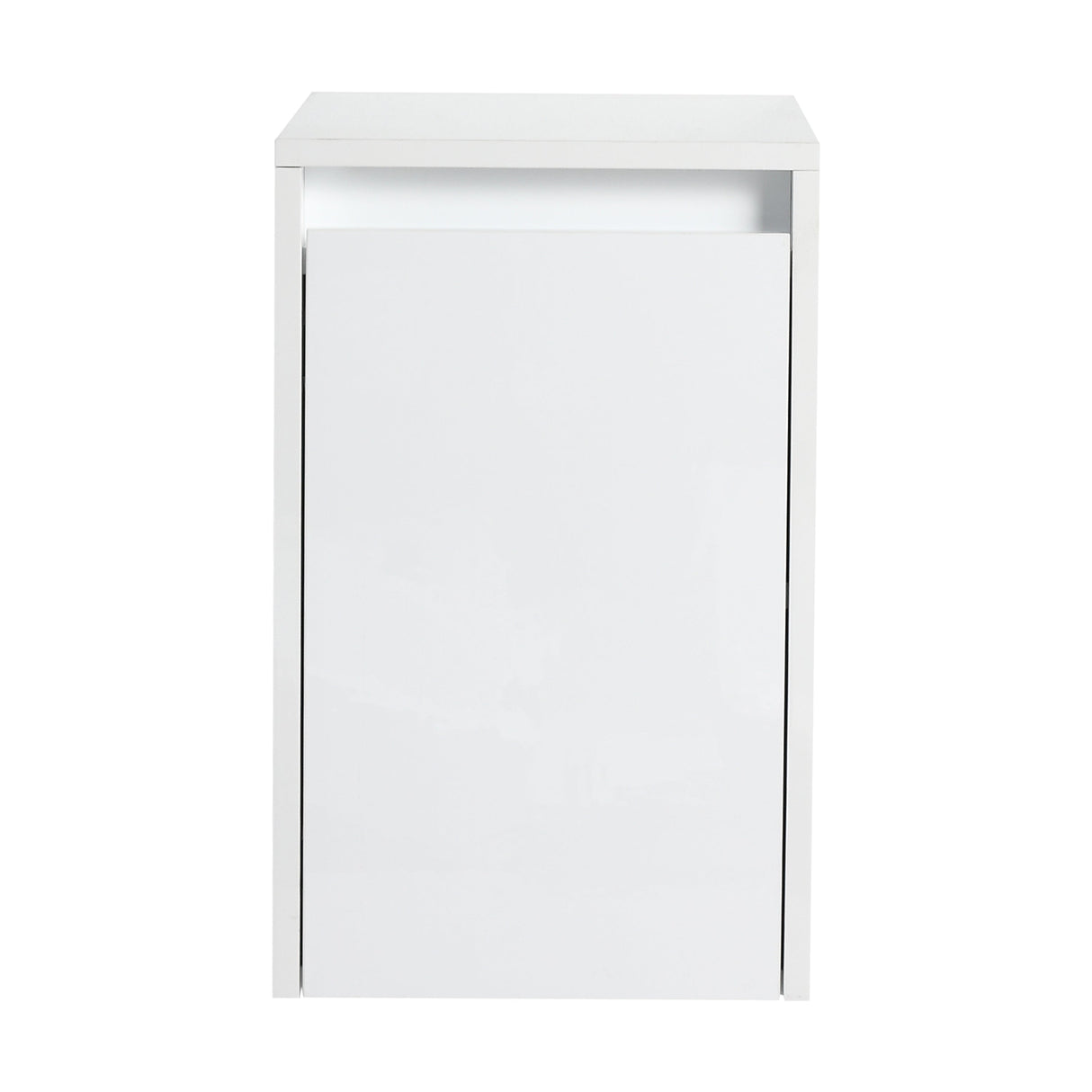 12" Bathroom Side Cabinet, Soft Close Doors, Float Mounting Design, Glossy