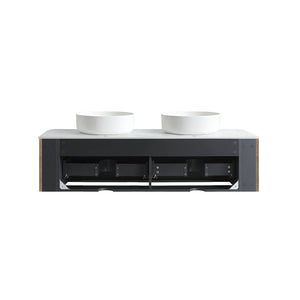 Erba 60 Inch Bathroom Vanity with Sink in Honey
